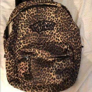 Vans cheetah print backpack